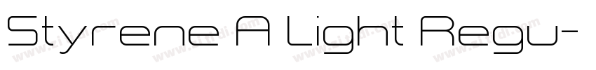 Styrene A Light Regu字体转换